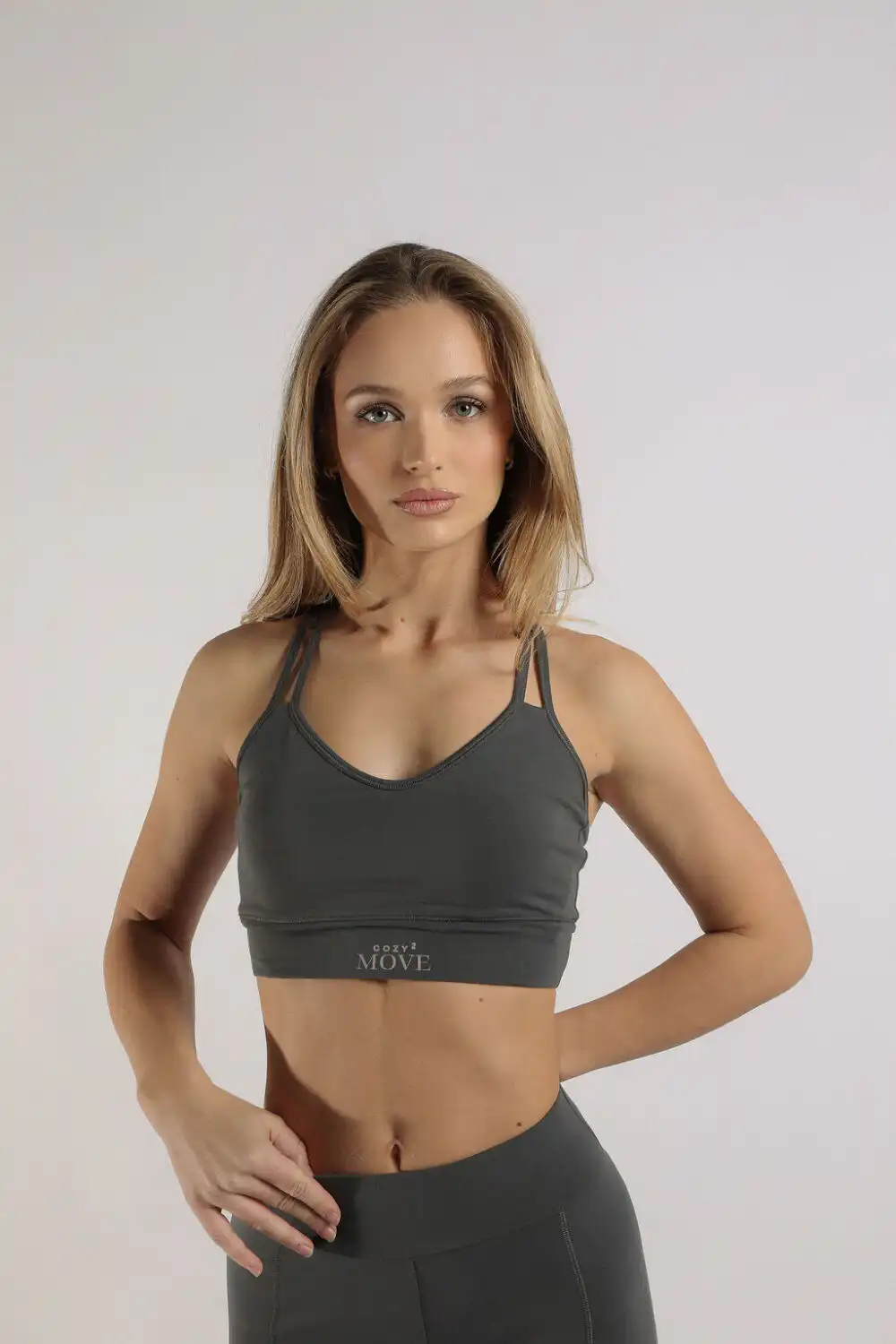 SPORT BRA COZY2MOVE DARK GREY - Slika 7