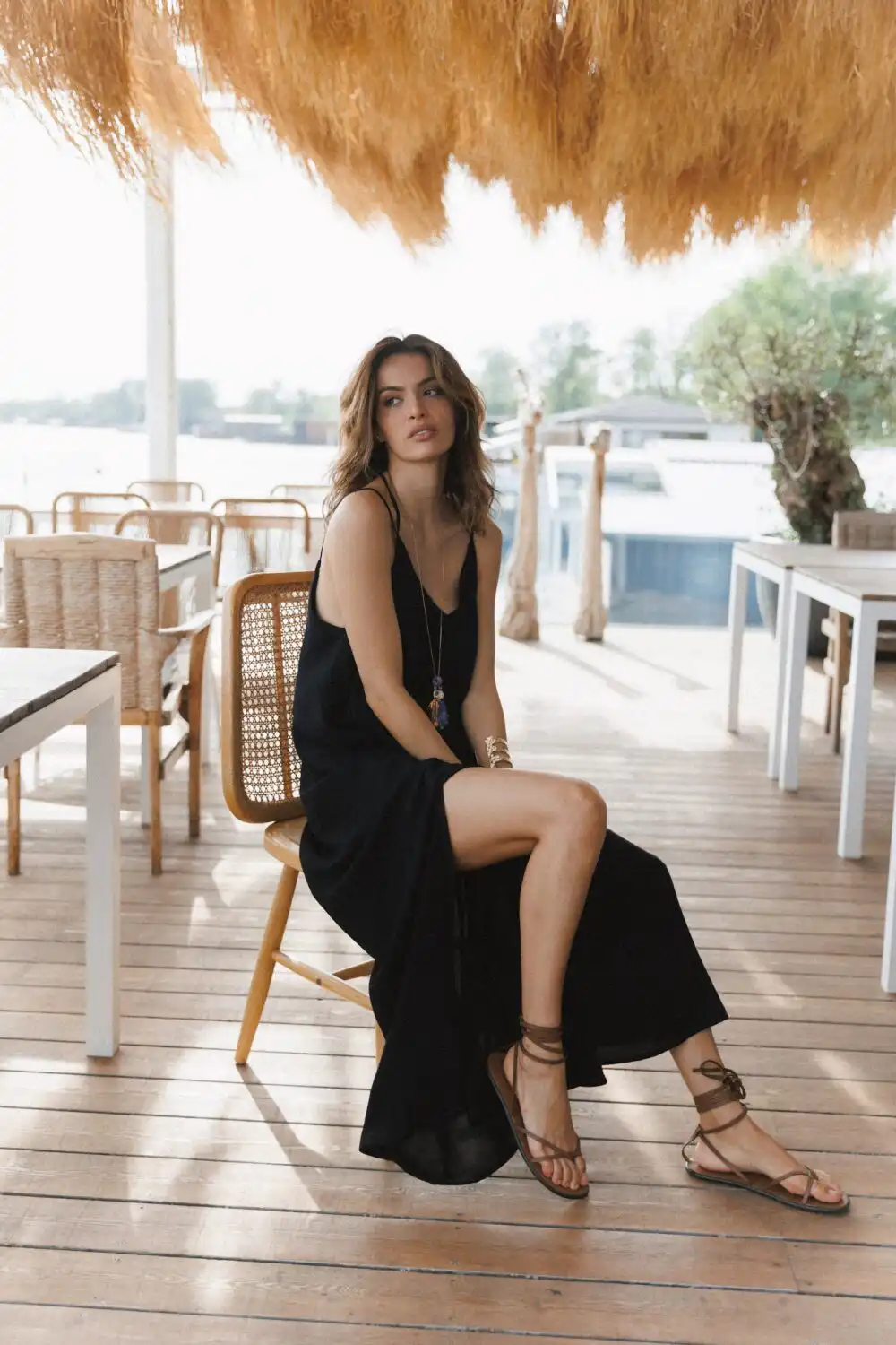 HALJINA MAXI LAGANINI BLACK - Slika 3