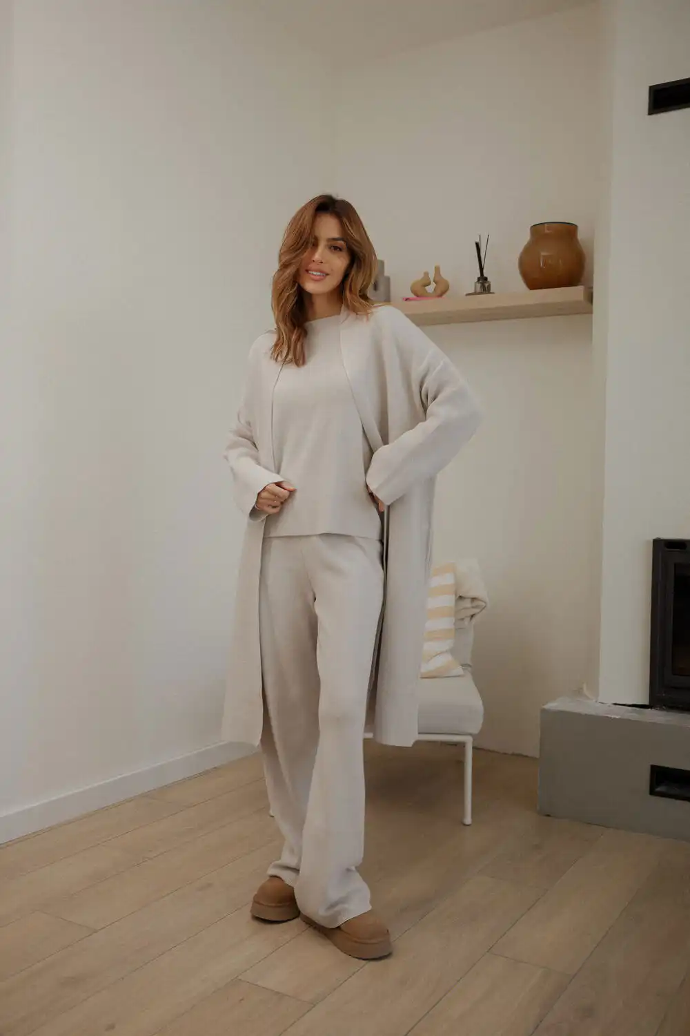 KARDIGAN KNITTED GREY - Slika 3