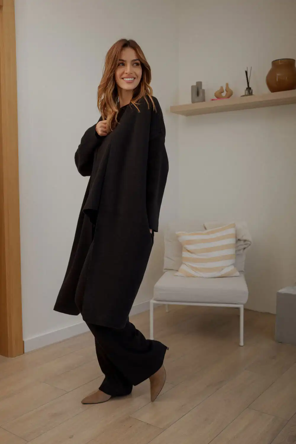 KARDIGAN KNITTED BLACK - Slika 2